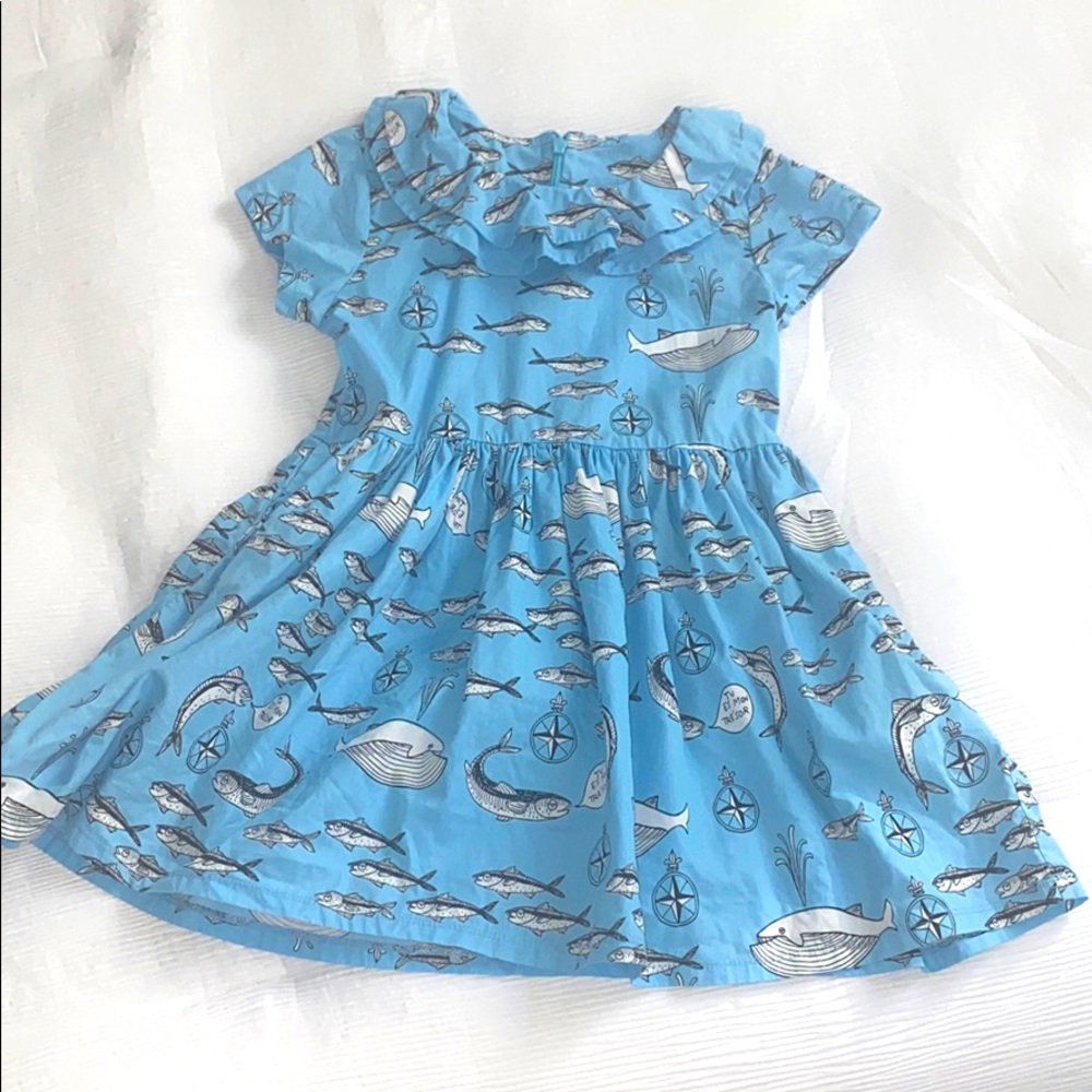 MINI RODINI nautical dress - Girls 5/6
